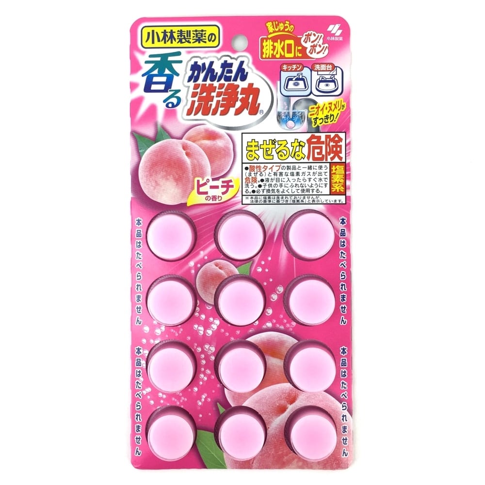 Viên Thông Tắc Đường Ống, Bồn Cầu Kobayashi 12 Viên (Hương Đào)