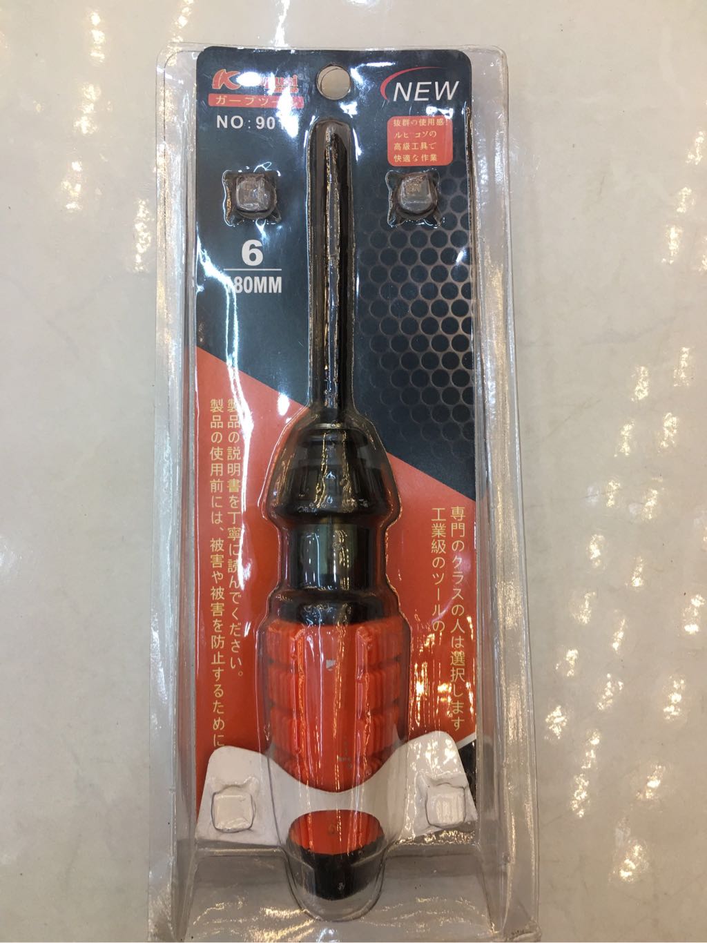 Tua vít 2 ĐẦU 6 dài 180mm_Kapusi cán cam (vĩ)
