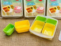 Hộp 4 khay chia đồ ăn dặm Yamada