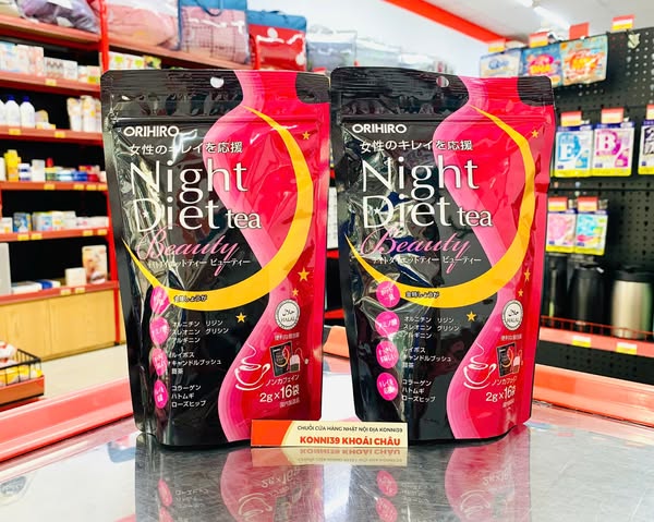 Trà Giảm Cân Beauty Orihiro Night Diet Tea 16 Gói