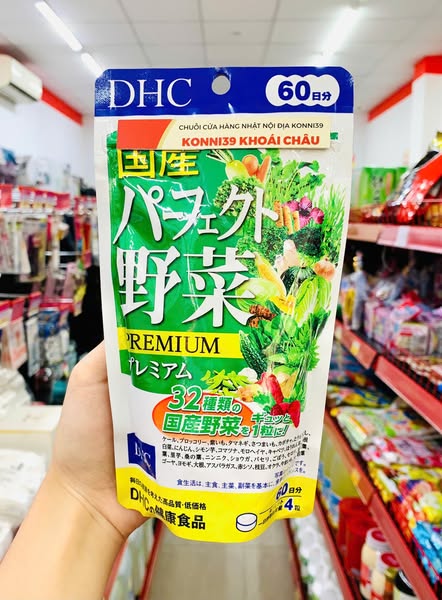 Viên Uống Bổ Sung 32 Loại Rau Củ DHC Premium 60 Ngày 240 Viên