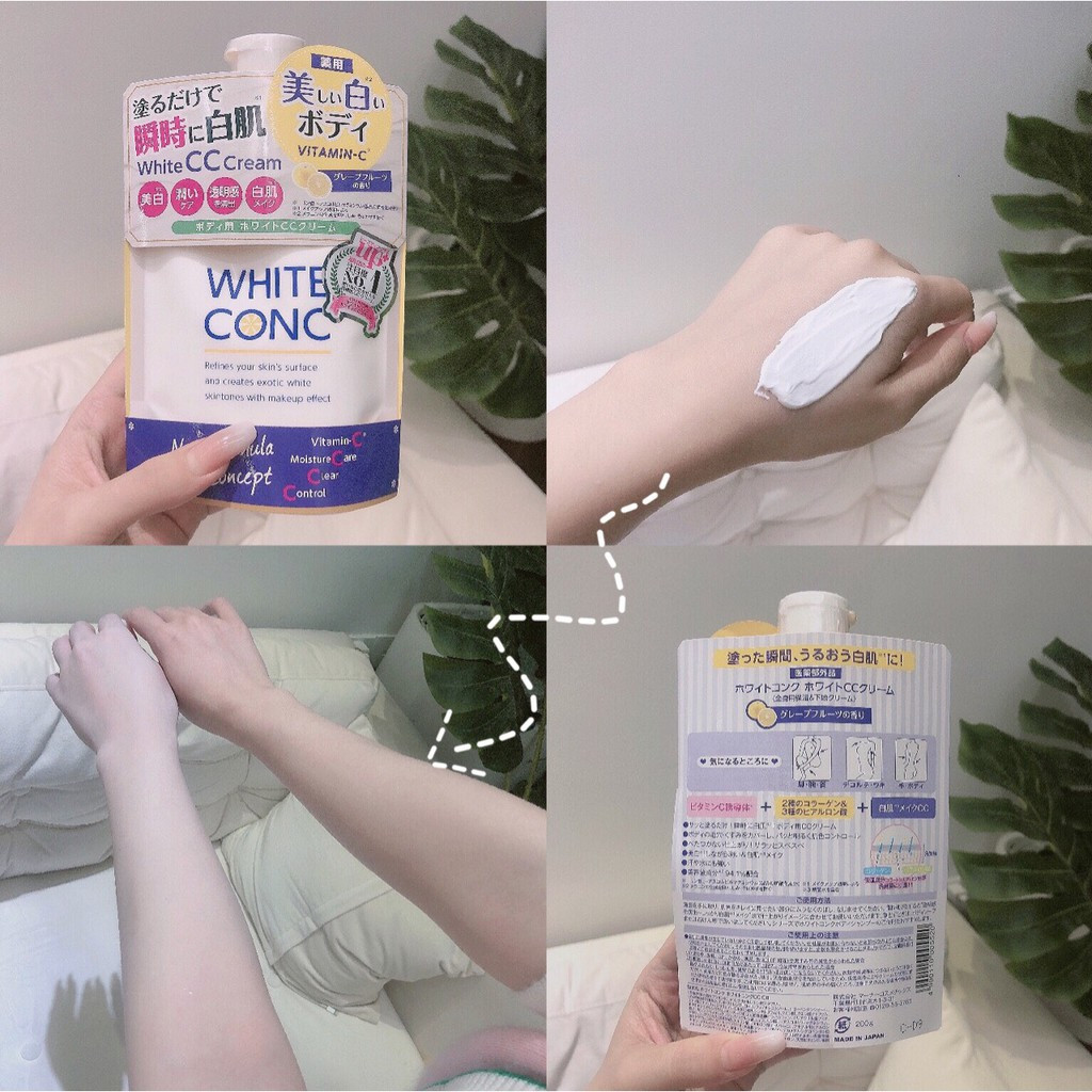 Kem Dưỡng Thể Trắng Da Toàn Thân White ConC 200g