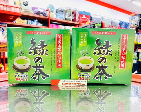 Trà Xanh Túi Lọc Asamiya Midori No Ocha Green Tea Bags Nhật Bản 40 Túi
