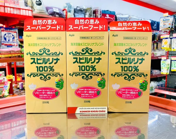 Viên Uống Tảo Xoắn Algae Spirulina 2200 Viên