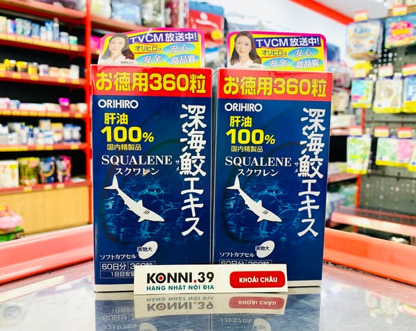 Sụn Vi Cá Mập Orihio Squalene 360 Viên
