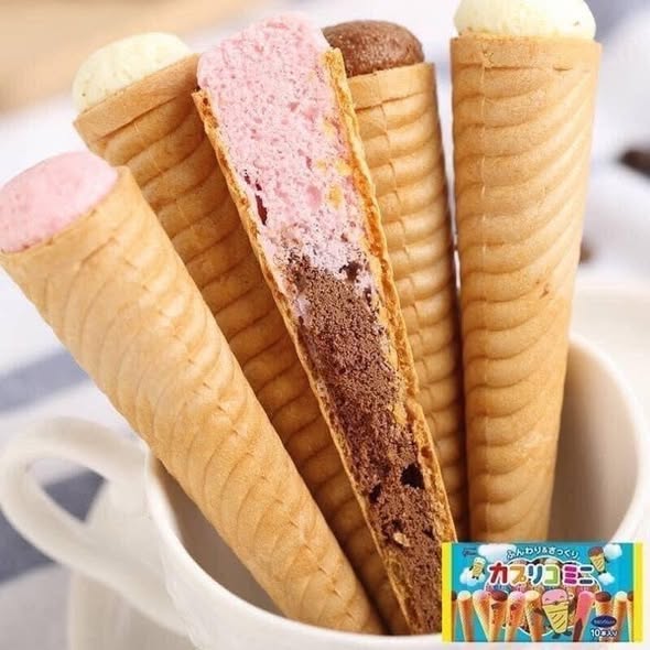 Bánh kem ốc quế Glico