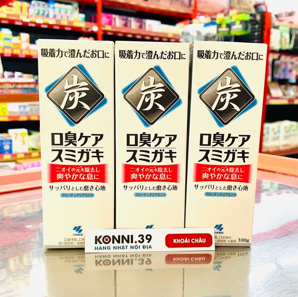 Kem Đánh Răng Than Tre Hoạt Tính Kobayashi 100GR