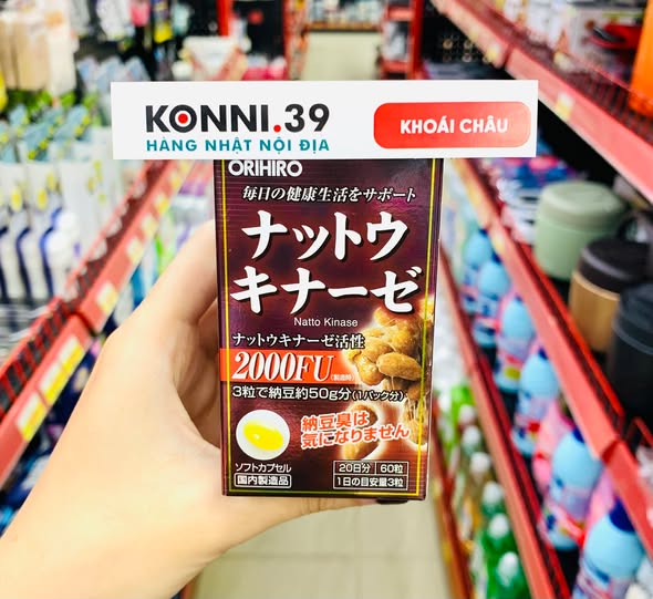 Viên Uống Hỗ Trợ Chống Đột Quỵ Orihiro Nattokinase 60 Viên