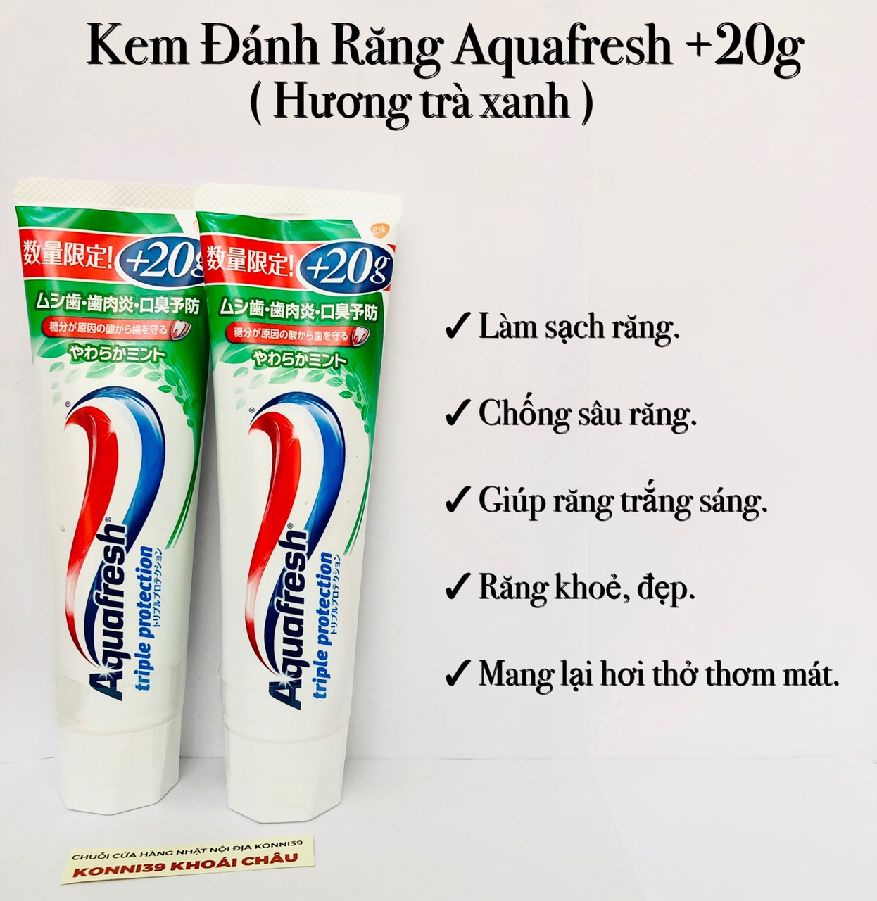 Kem đánh răng Aqua fresh (nhiều loại)