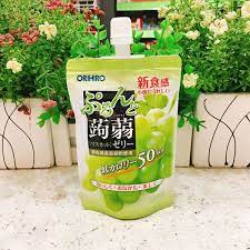 Thạch vị nho xanh dạng túi đứng Orihiro muscat jelly 130g