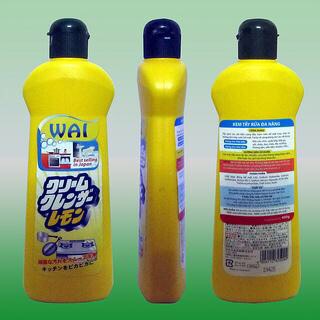 Dung dịch tẩy rửa đa năng Wai dành cho nhà bếp hương chanh chai 400g