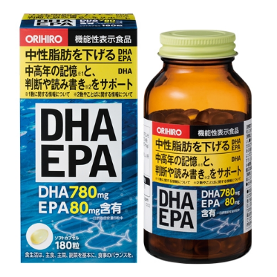 Viên Uống Bổ Não DHA EPA Orihiro 180 Viên