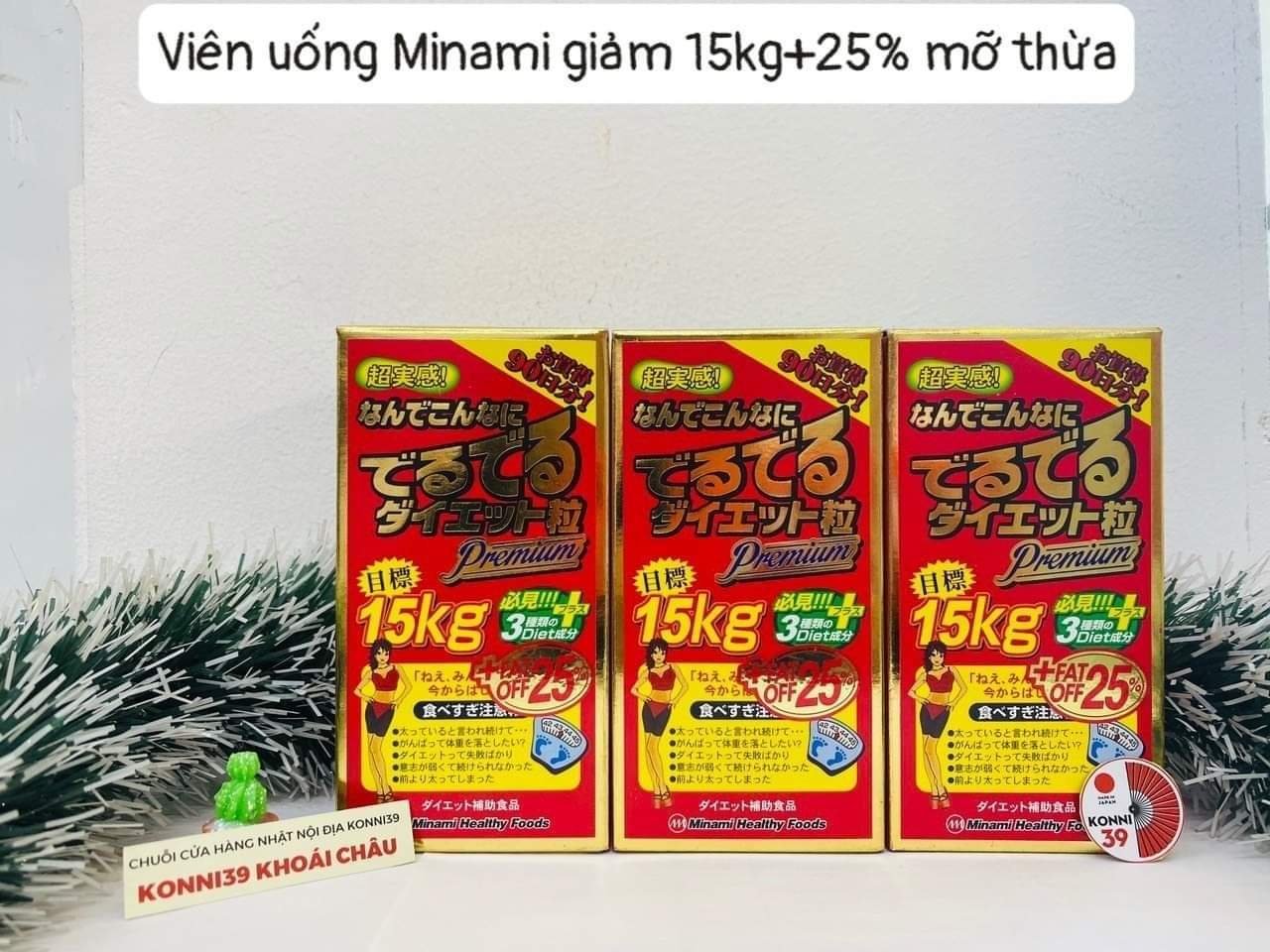 Viên uống Minami Diet Deruderu giảm 15kg +25% mỡ thừa 540 viên