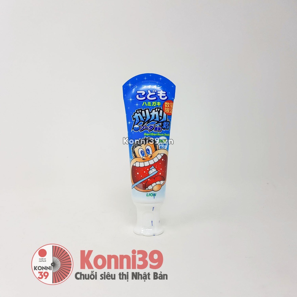 Kem đánh răng Lion Garigari-kun cho bé 40g - Soda
