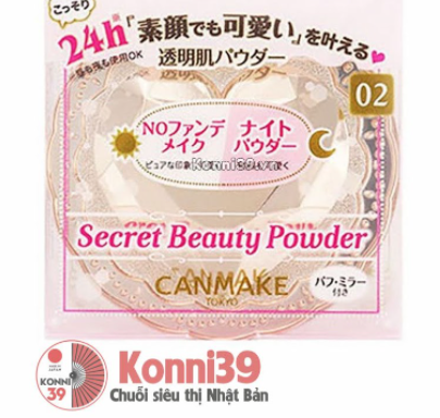 Phấn Phủ Dạng Nén Canmake Secret Beauty Powder 02