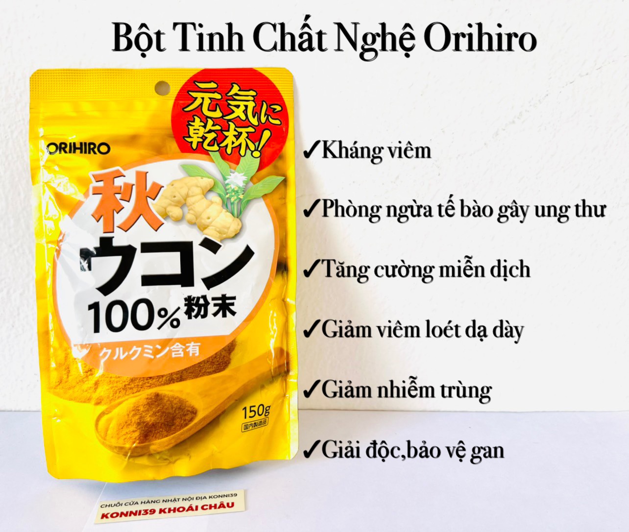 Tinh chất nghệ Orihiro 100% 150g