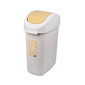 Thùng đựng rác 10L nắp vàng