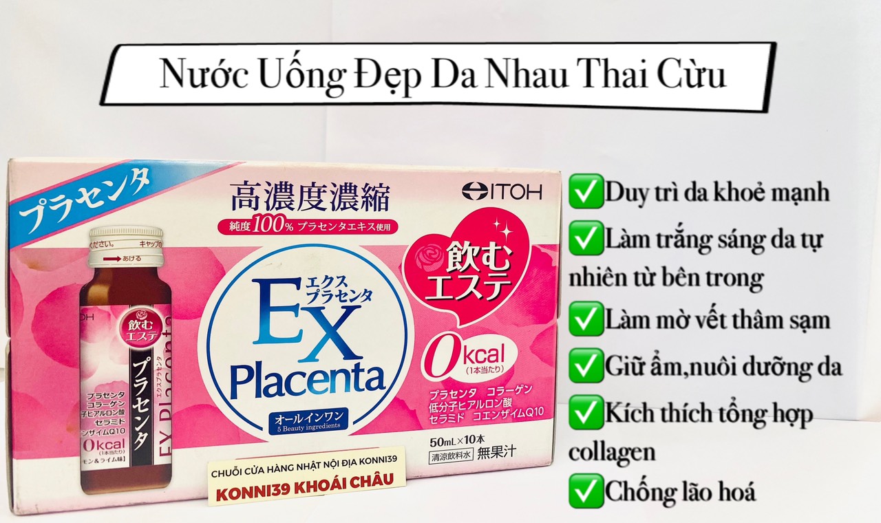 Nước uống bổ sung Placenta ITOH 10 50ml x 10 chai