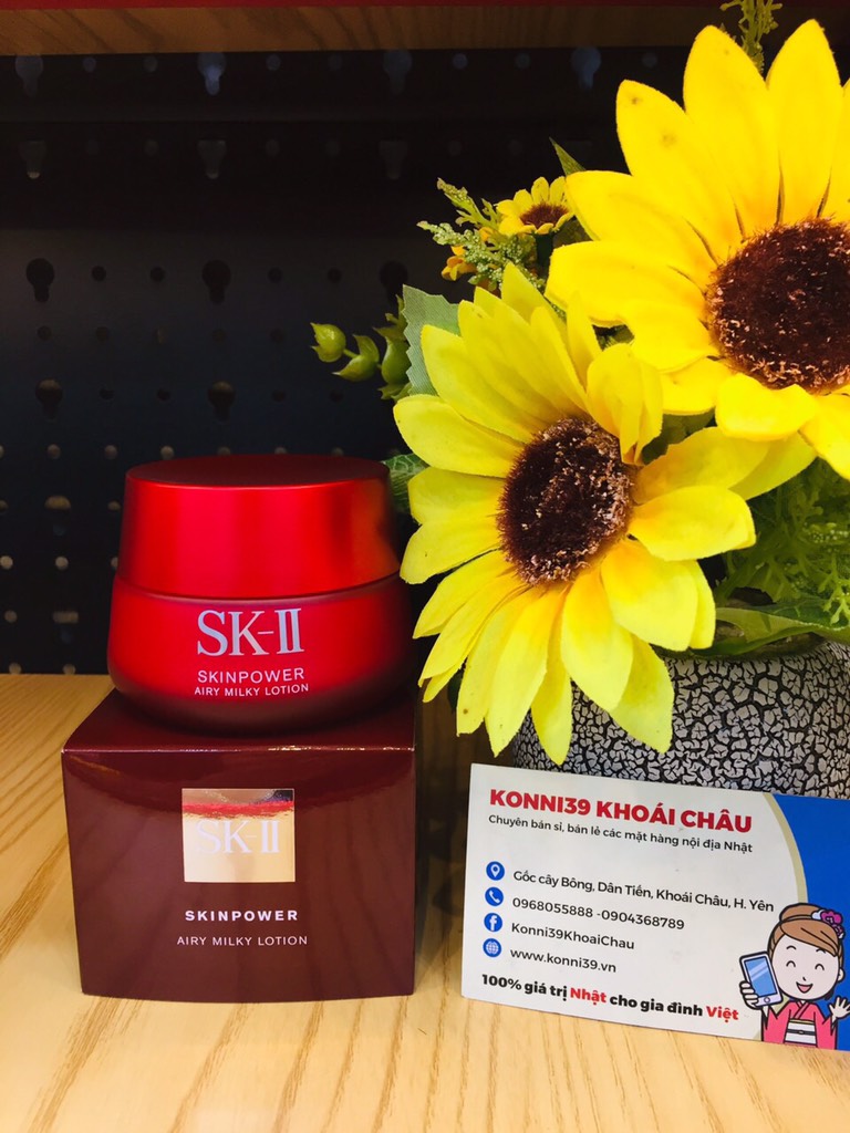 Kem Dưỡng Ẩm Da Chống Lão Hóa SK-II Skin Power Airy Milky Lotion 80g (phiên bản mới)