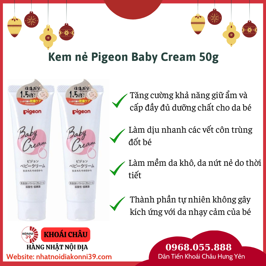 Kem nẻ Pigeon Baby Cream 50g