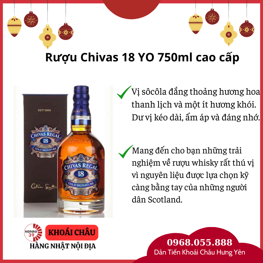 Rượu Chivas Regal 18 YO 750ml