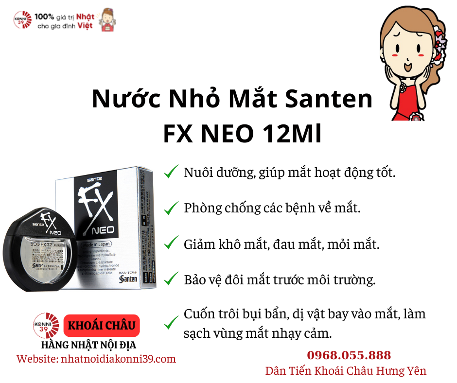 Nước Nhỏ Mắt Santen Fx Neo 12Ml