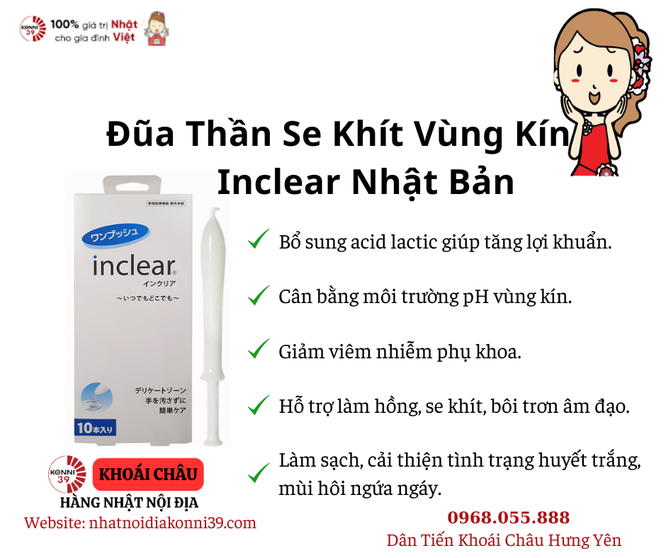 Đũa Thần Se Khít Vùng Kín Inclear 10 Cái