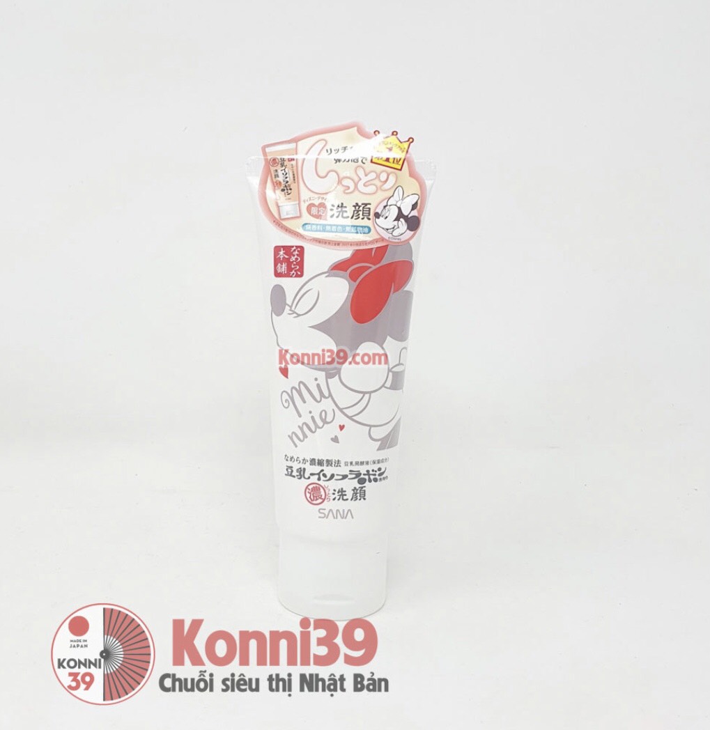 Sữa rửa mặt SANA Nameraka chiết xuất đậu nành phiên bản Disney giới hạn 150g
