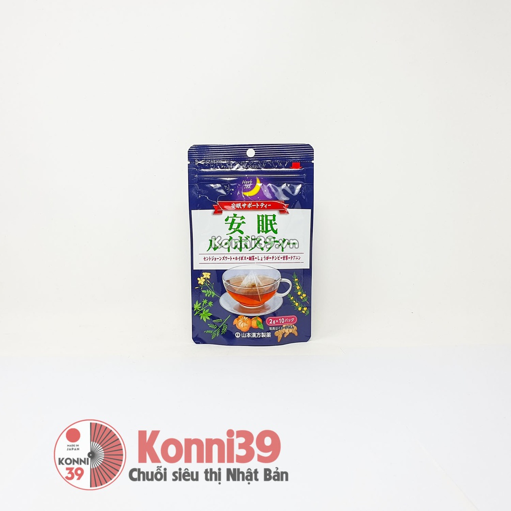 Trà thảo mộc Yamamoto Rooibos hỗ trợ ngủ ngon 20 túi lọc