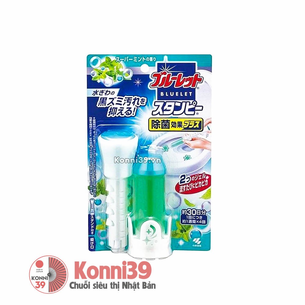 Gel khử mùi, diệt khuẩn bồn cầu Kobayashi Bluelet hình hoa dùng trong 30 ngày