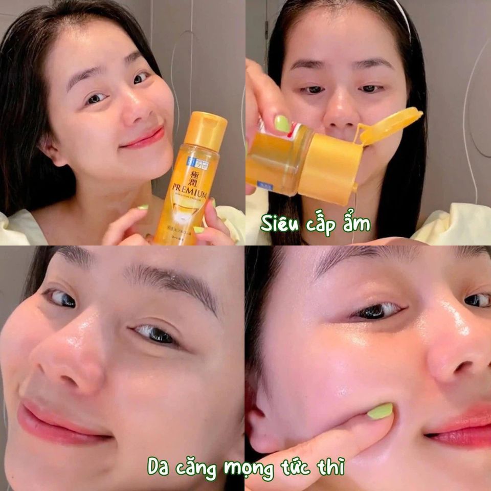 Nước Hoa Hồng Dưỡng Ẩm Cao Cấp, Dưỡng Da Căng Mượt Hada Labo Gokujyun Premium Hydrating Lotion 170ML