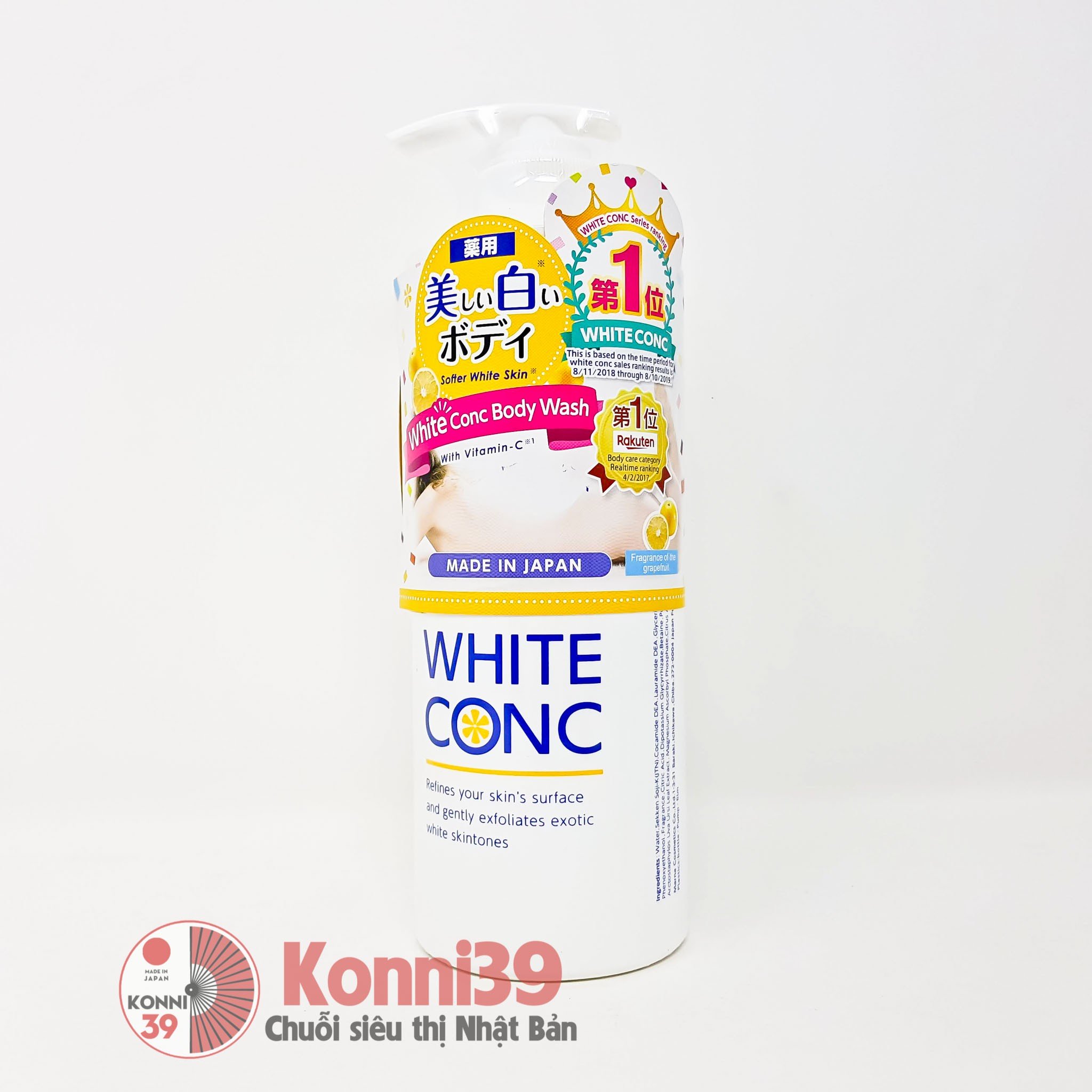 Sữa tắm trắng White Conc 360ml - Hương Yuzu