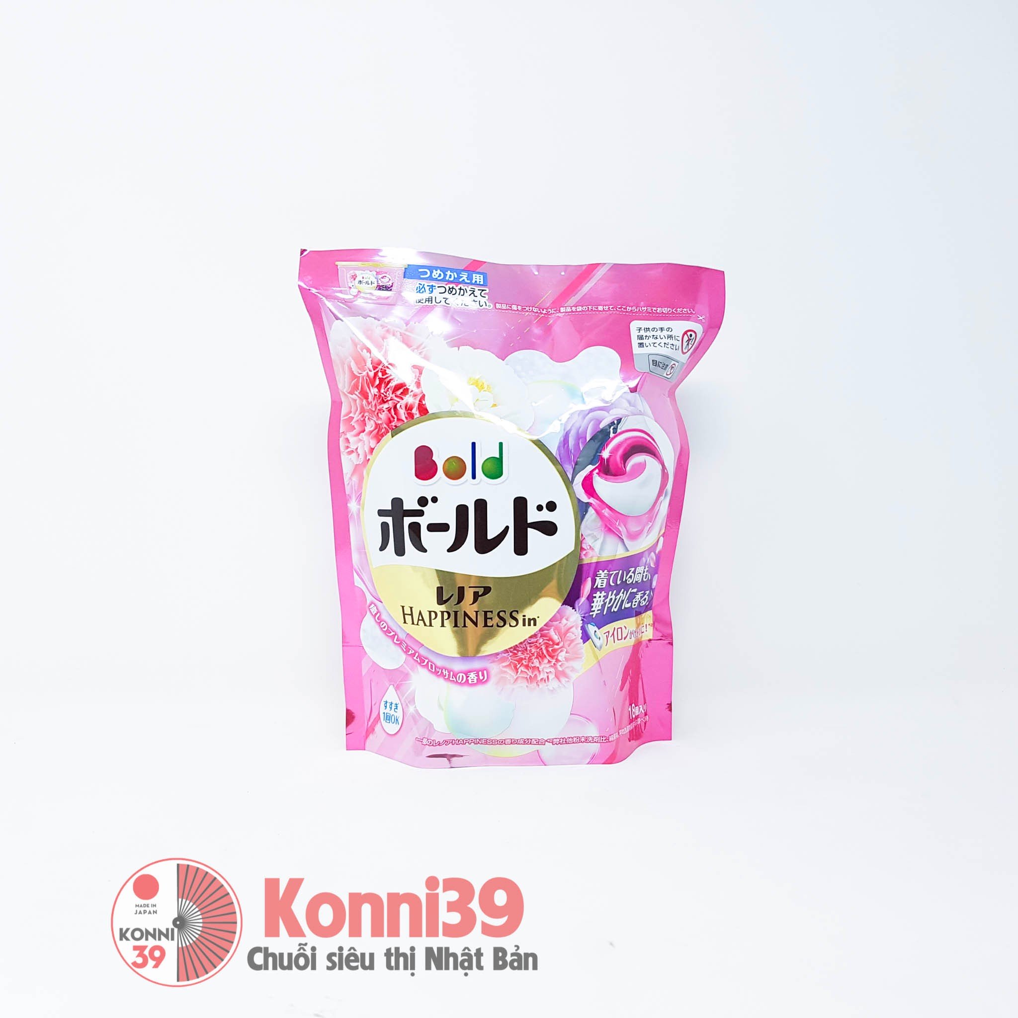 Viên giặt Gelball Renoa Happiness 18 viên