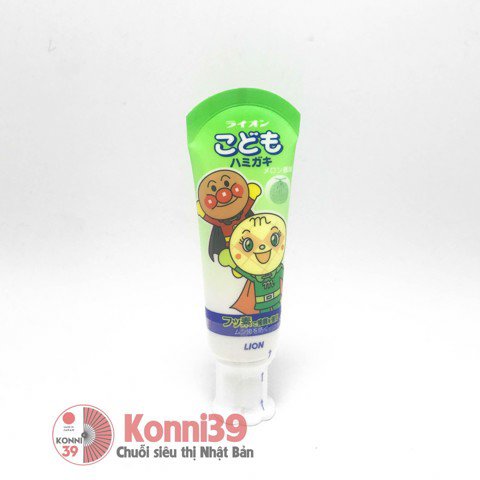 Kem đánh răng trẻ em Lion 40g - vị dưa gang