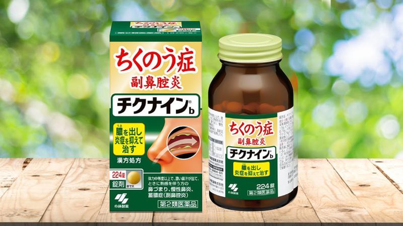Viên Uống Hỗ Trợ Điều Trị Viêm Xoang Kobayashi Chikunain 224 Viên
