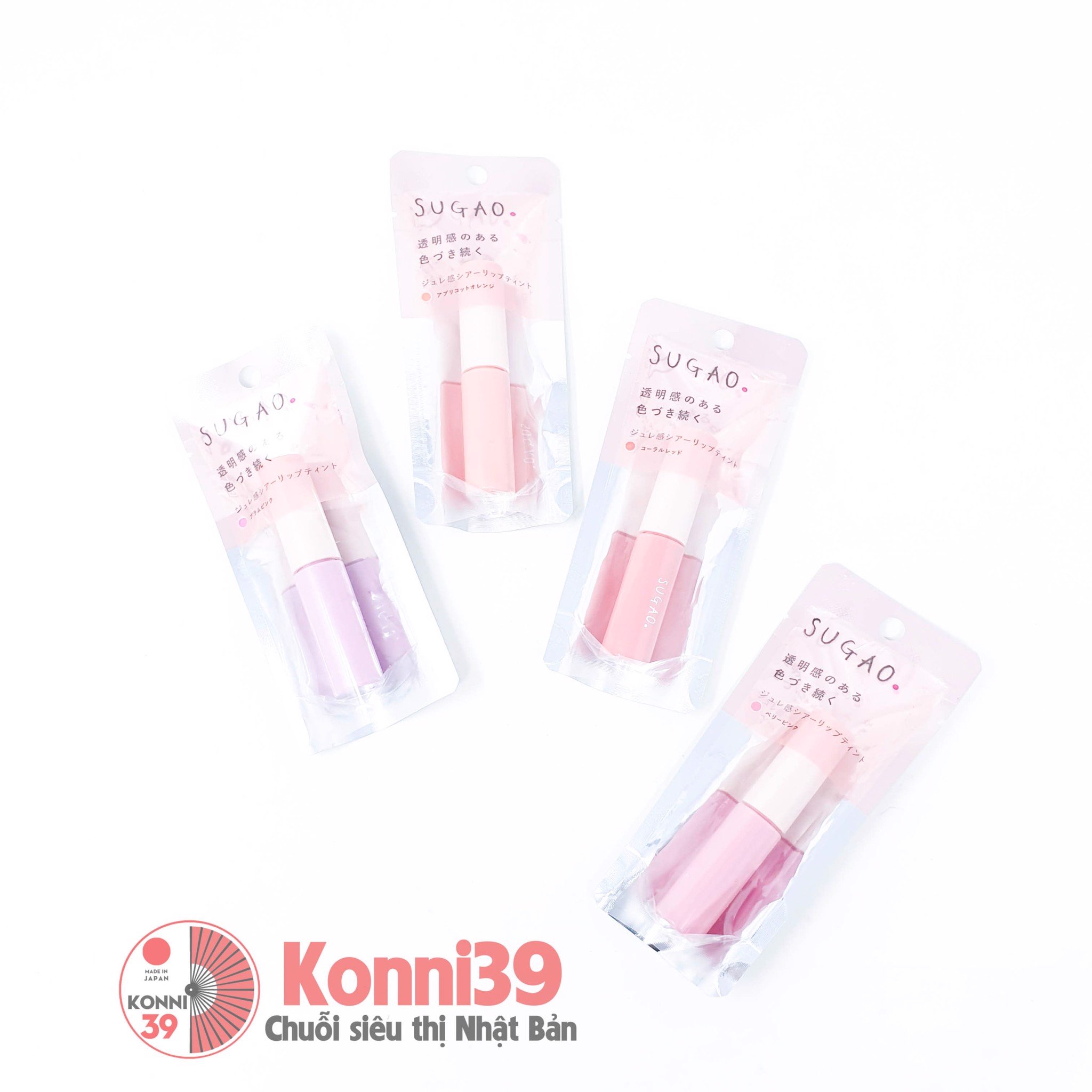 Son SUGAO Sheer Lip Tint 4.7ml (4 loại)