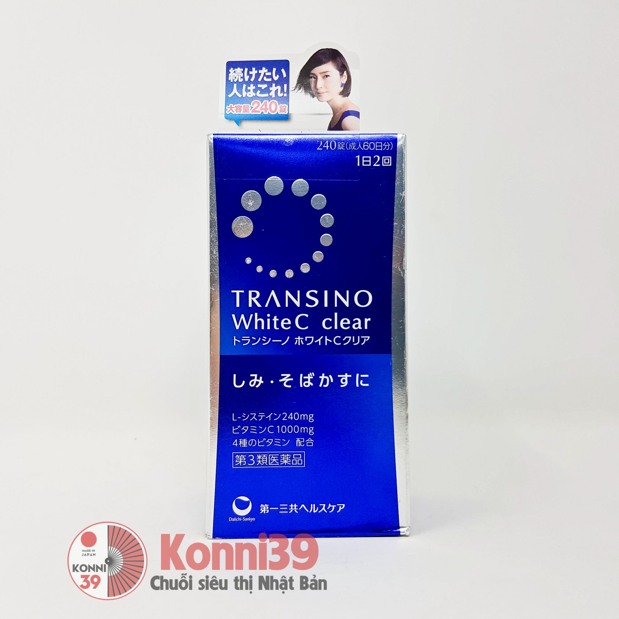 Viên uống Transino White C Clear 240 viên