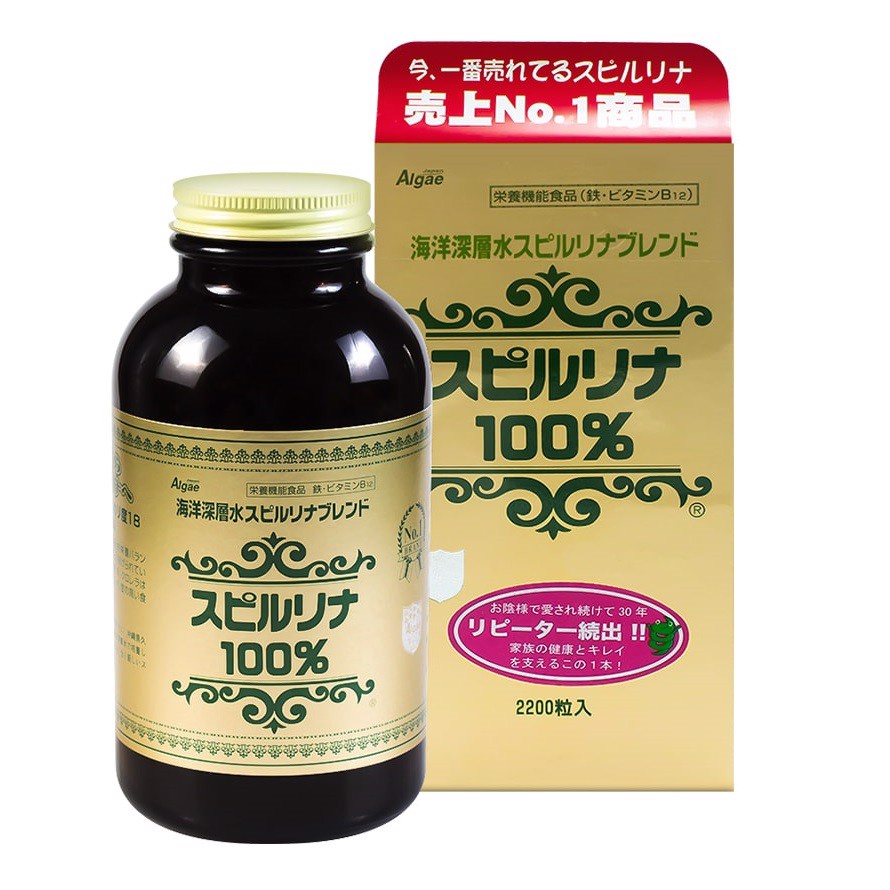 Viên Uống Tảo Xoắn Algae Spirulina 2200 Viên