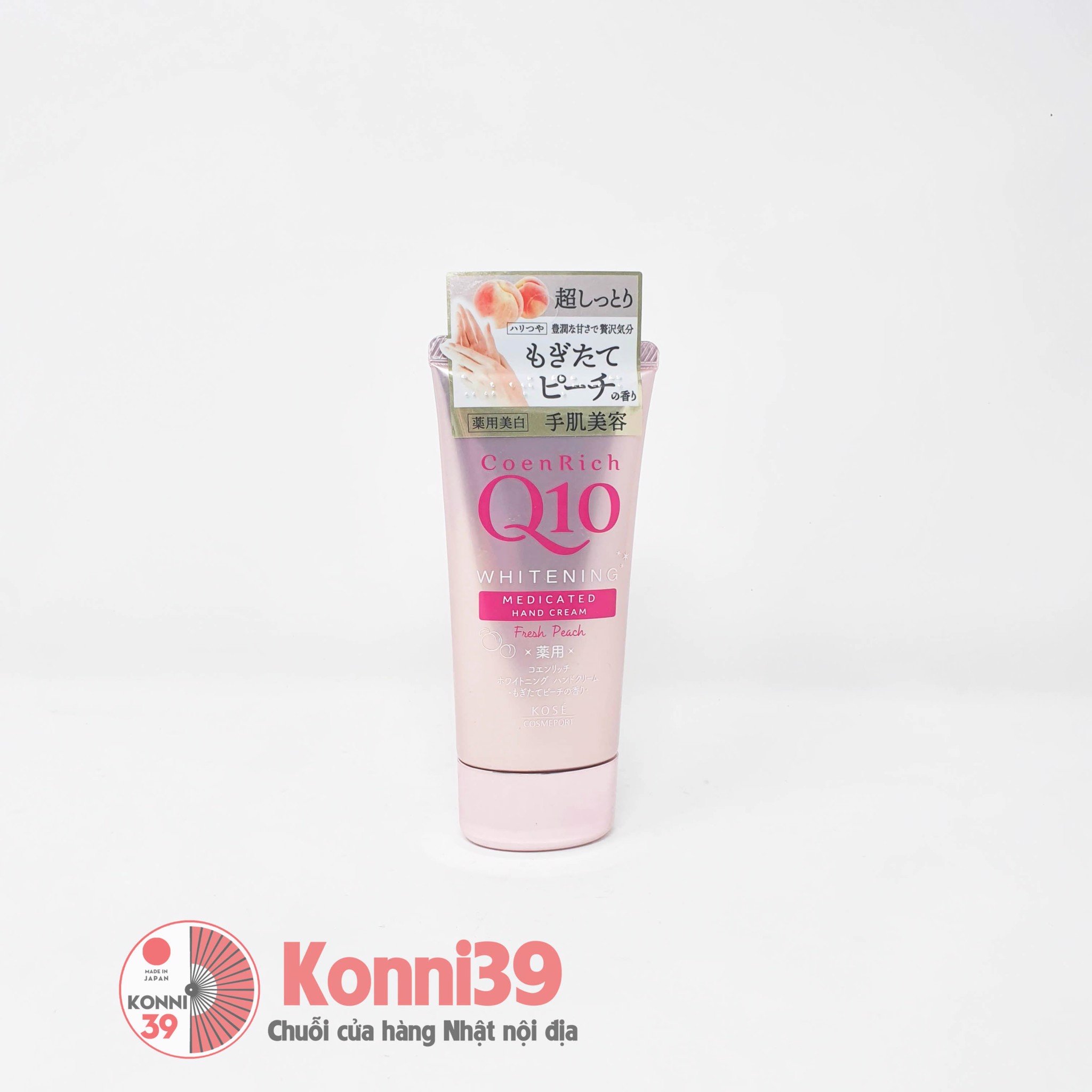 Kem tay Q10 dưỡng ẩm làm trắng da 80g (hương đào)