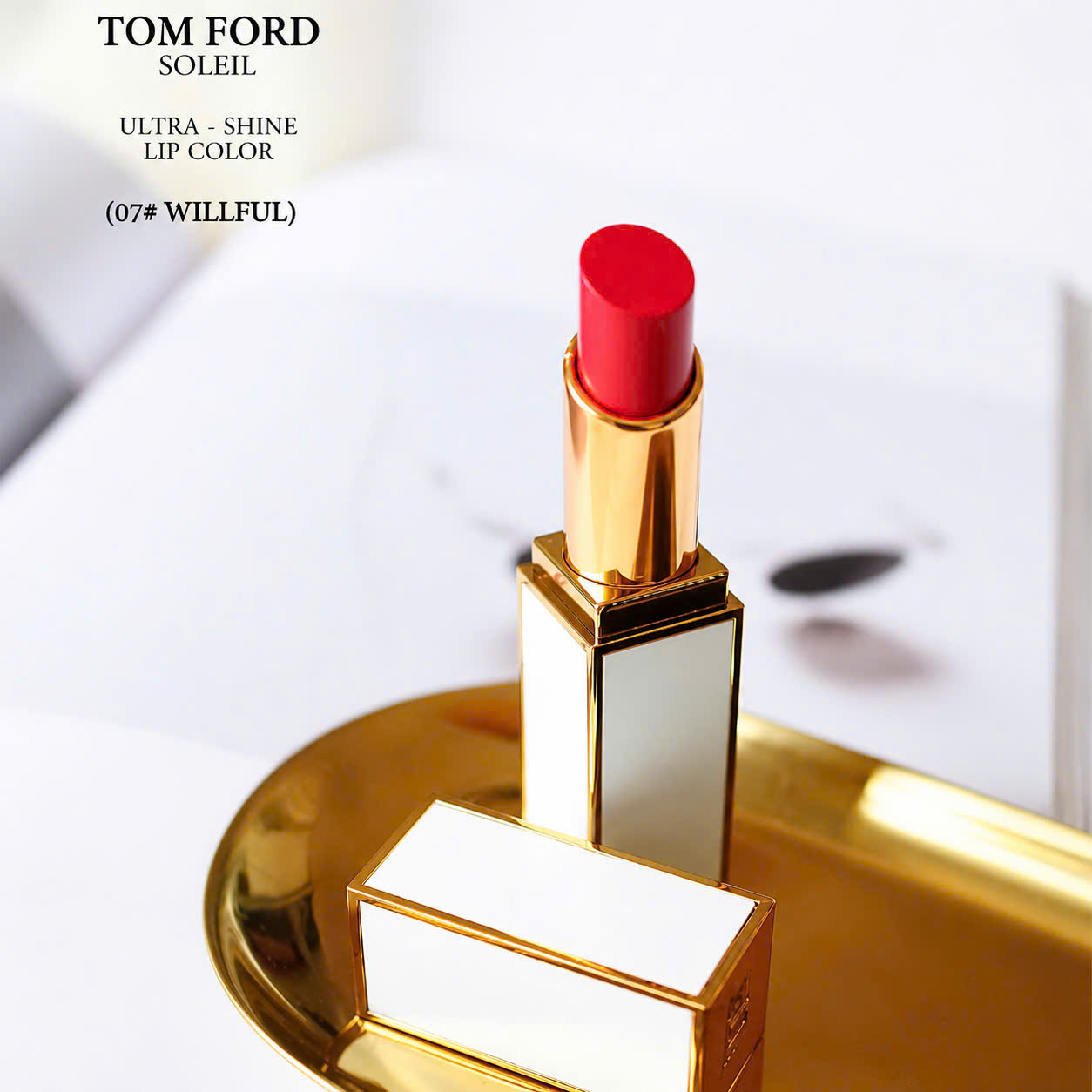 Son Tom Ford Ultra Shine Lip Color WillFul 07 – Màu Đỏ Hồng Đào 3.3g