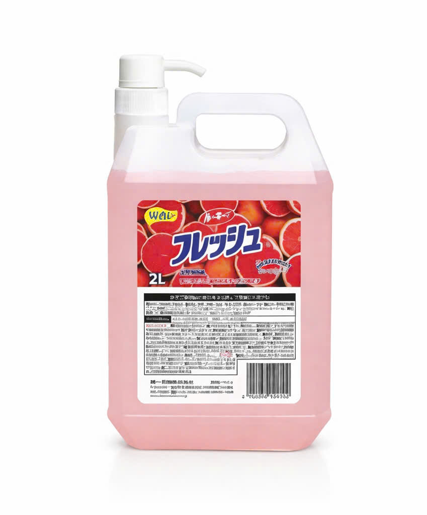 Nước Rửa Chén WAI Rookie V 2L Nhật Bản (Có Vòi Nhấn) - Hương Bưởi