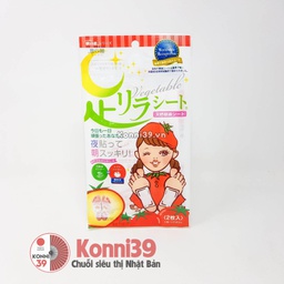 Miếng dán chân thải độc cơ thể Kinomegumi Ashi Rira detox foot patch 2 miếng dòng chiết xuất rau củ