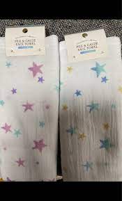 Khăn mặt cotton 2 lớp mẫu ngôi sao