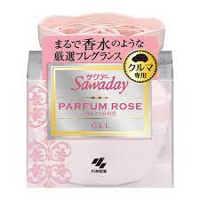 Sáp thơm ô tô Kobayashi Sawaday dạng gel hộp 90g- Hương hoa hồng