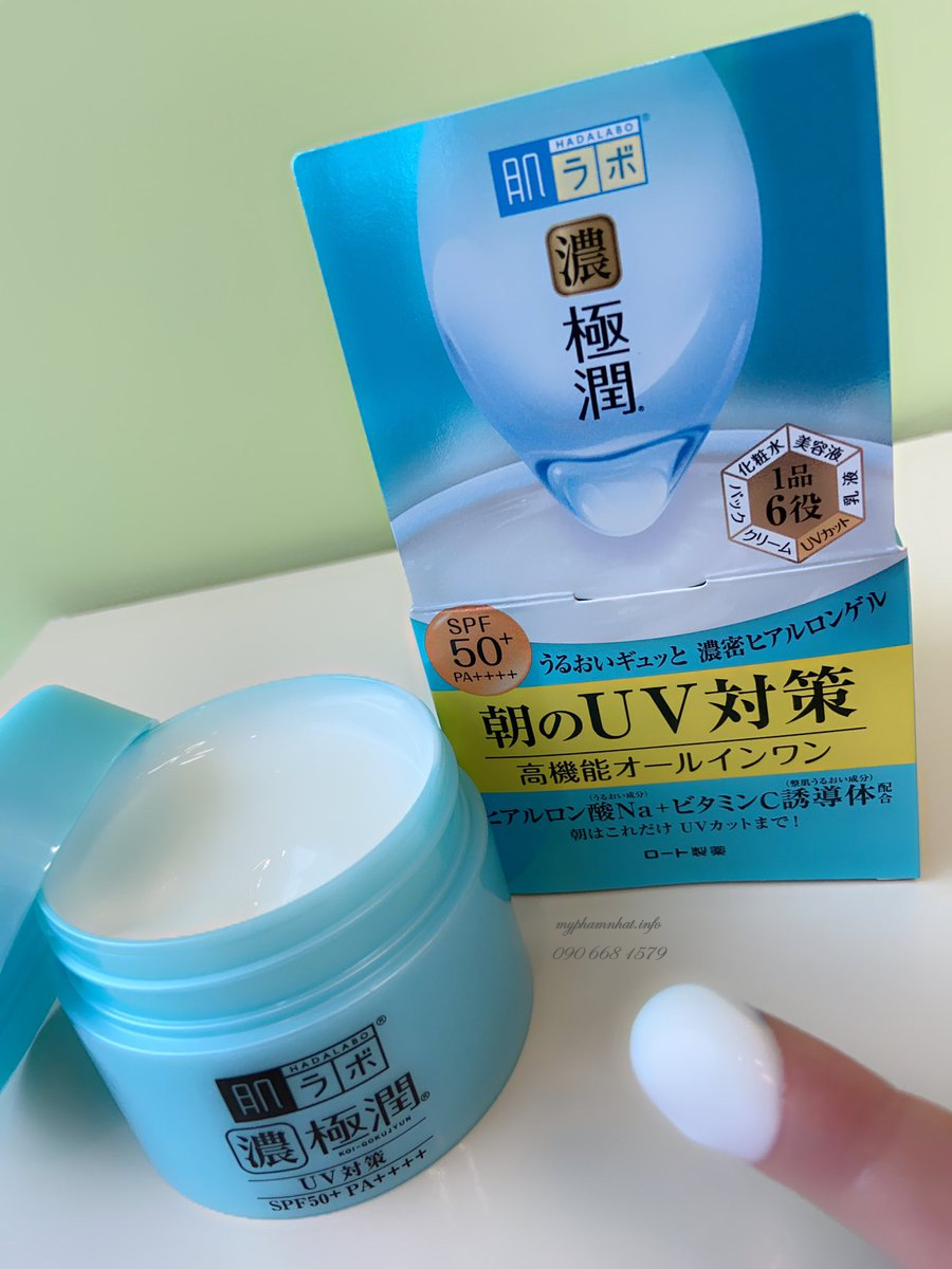 Gel Dưỡng Ẩm HADALABO Chống Nắng Ban Ngày SPF50+