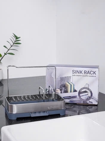 Giá đựng đồ rửa chén bằng Inox Kaiyo có khay hứng