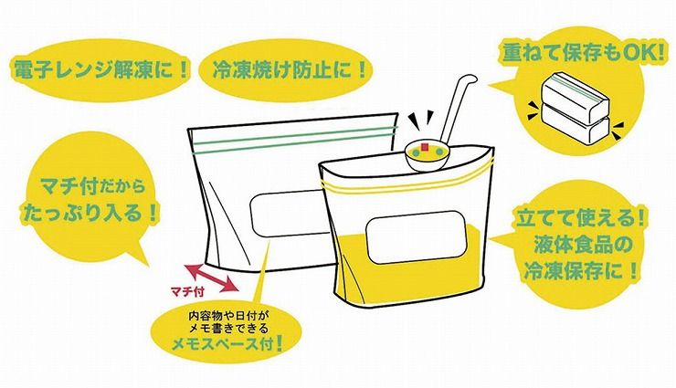 Set 12 túi zip đựng thực phẩm size L