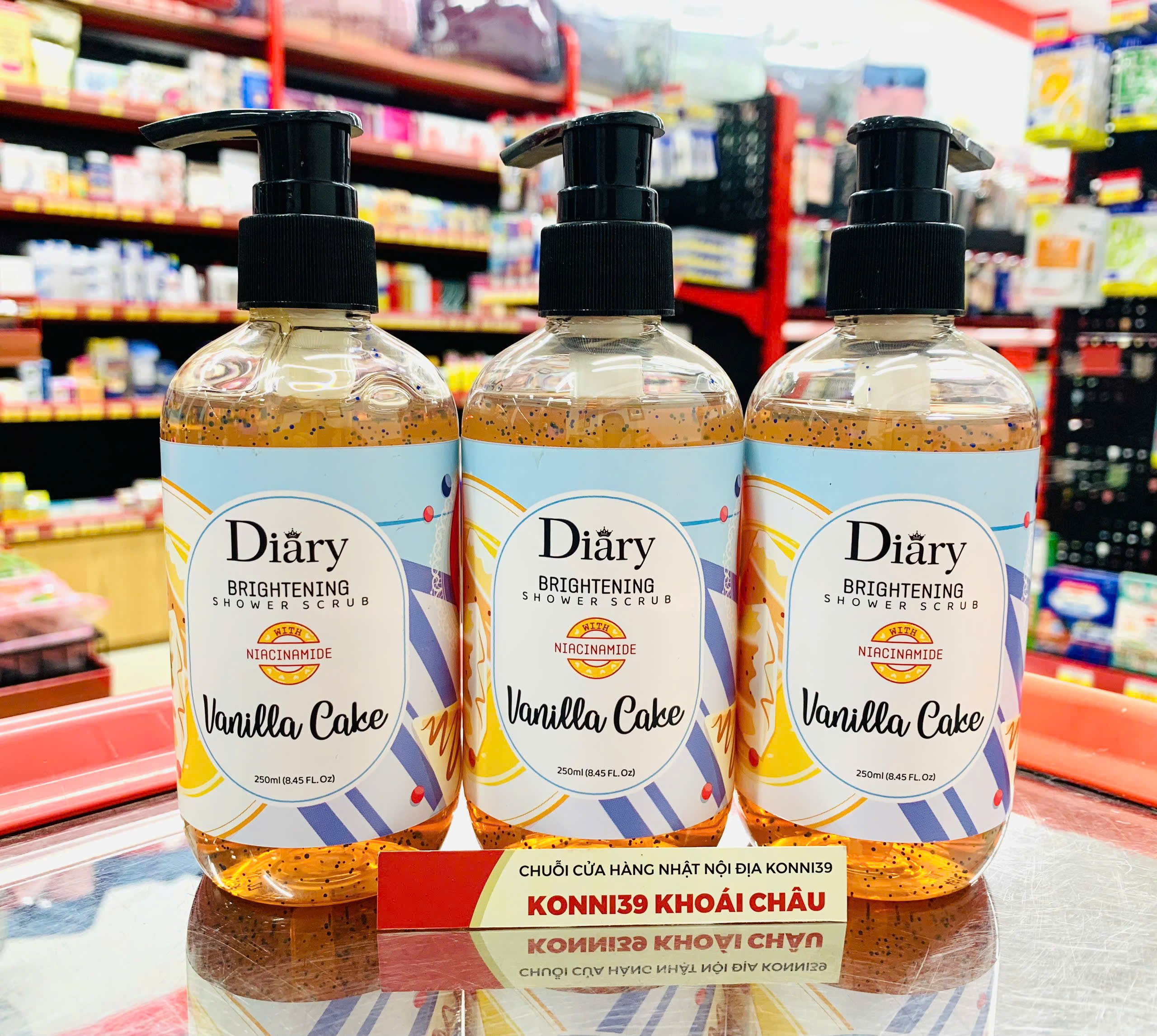 Gel Tắm Dưỡng Da Trắng Sáng Diary Vanilla Cake (250Ml)