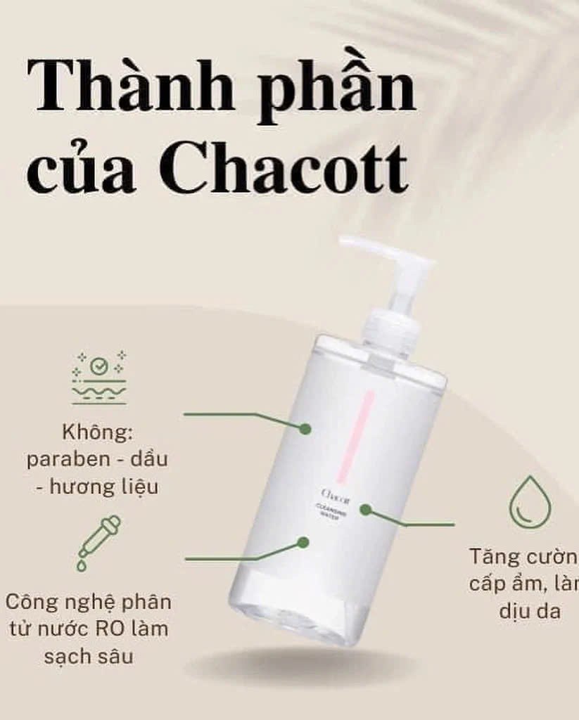 Nước Tẩy Trang Chacott Cleansing Water 500Ml