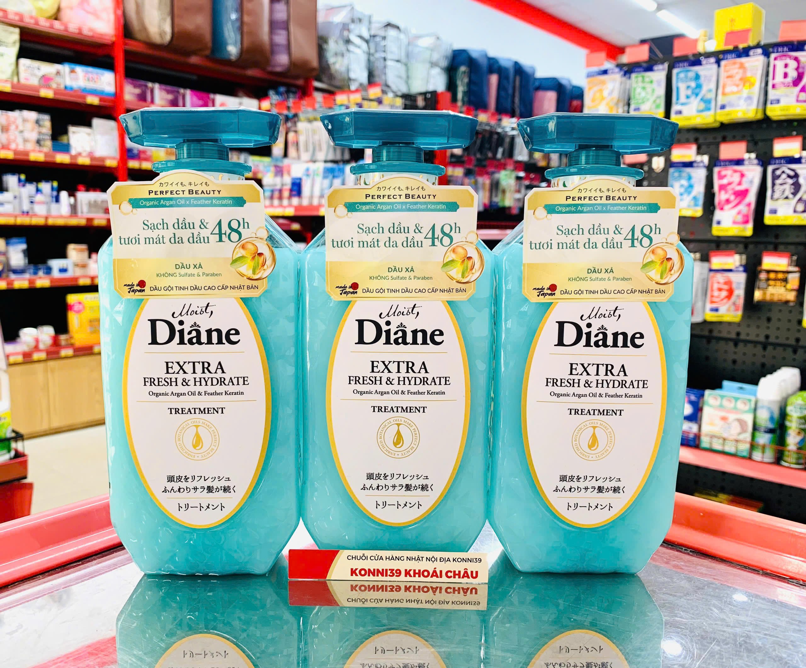 Dầu Xả Kiểm Soát Dầu Moist Diane Extra Fresh & Hydrate 450Ml